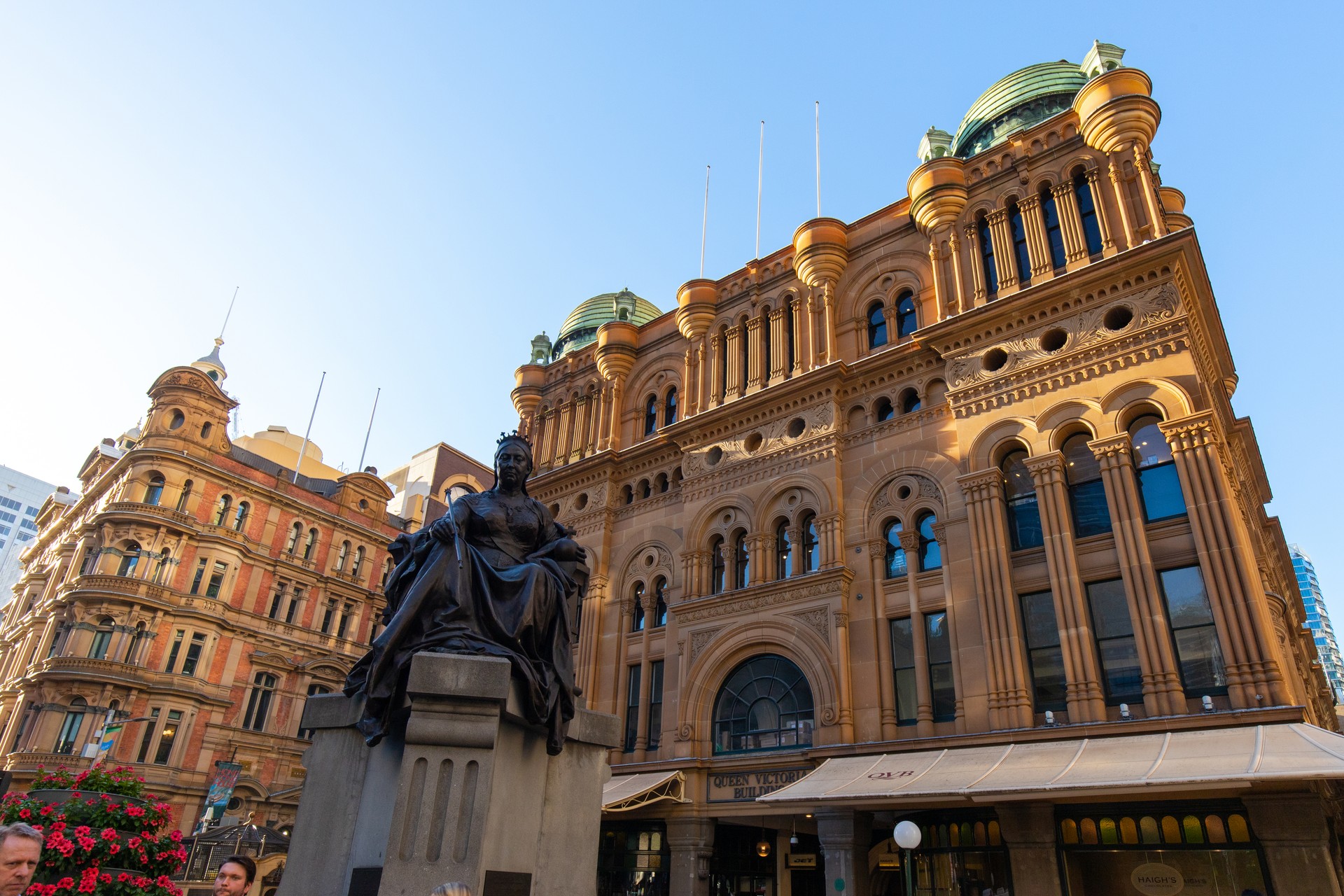 Front view of QVB - Queen Victoria Building